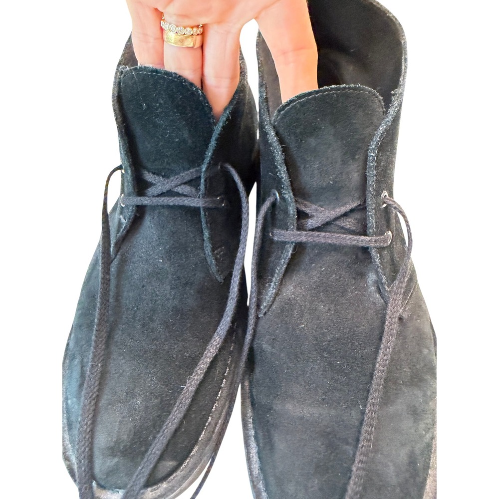 Clarks Collection Mens 10.5 M Black Suede Desert Chukka Boots 260822883105
